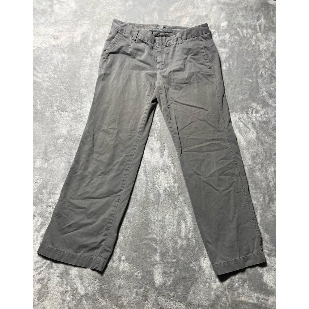 Gap Straight Fit Straight Leg Pants Women’s Size 4 Ankle Gray 100% Cotton